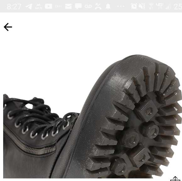 👣MIX No. 6 Rocklyn Shimmer Leopard Combat Boots - Picture 5 of 16